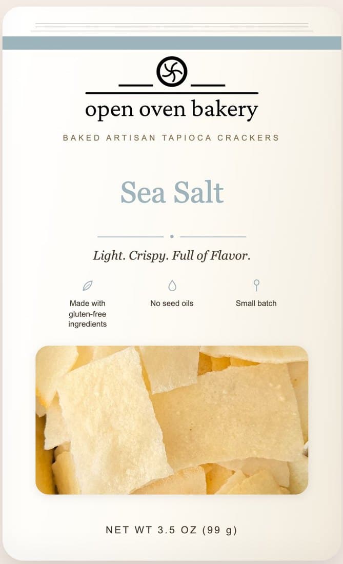 Sea Salt tapioca crackers